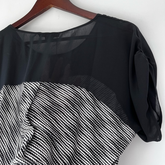 NEW WITH TAG Armani Exchange Crepe Yoke Blouse - Picture 7 of 8